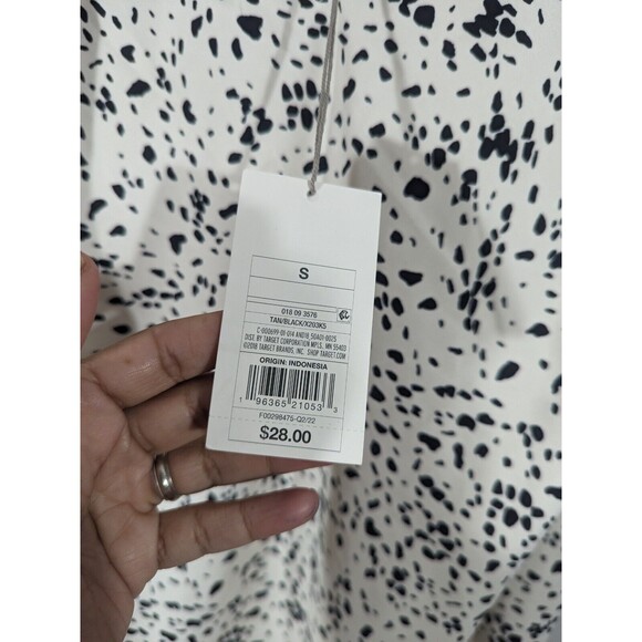 NWT A New Day Tan Black‎ Slip Midi Dress Women Size S - Picture 5 of 9